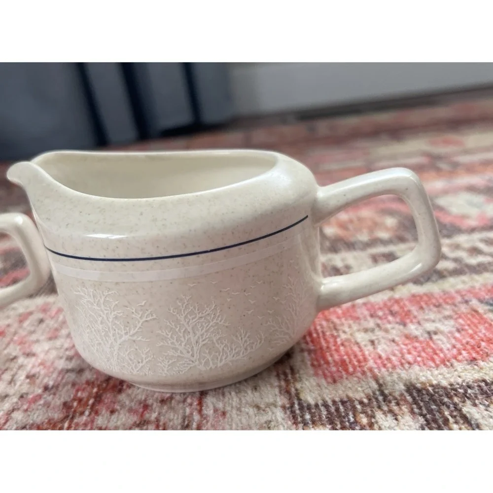 LENOX TEMPER-WARE Silhouette SUGAR BOWL‎ W/O LID AND CREAMER